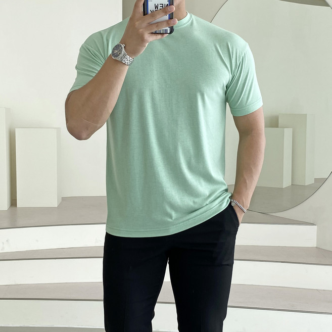 빠델 남성 기능성 운동복 헬스 머슬핏 반팔티셔츠