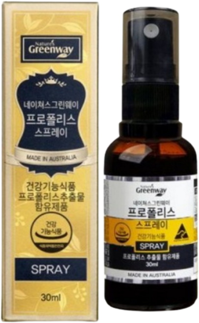 네이쳐스그린웨이 프로폴리스 스프레이 플라보노이드17mg 쏘밍, 1개, 30ml