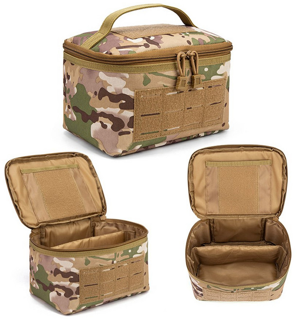 밀탑 밀리터리 몰리 파우치 보조가방 다용도파우치, 1개, 멀티카모