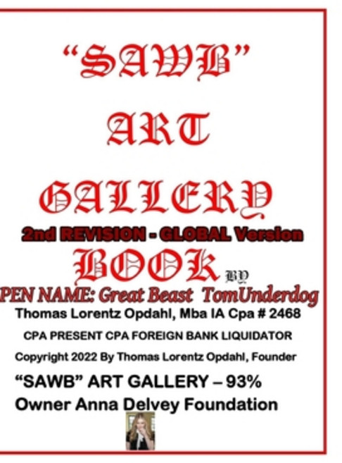 (영문도서) SAWB ART GALLERY 2nd REVISION Global Version BOOK Hardcover, Lulu.com, English, 9781312489264