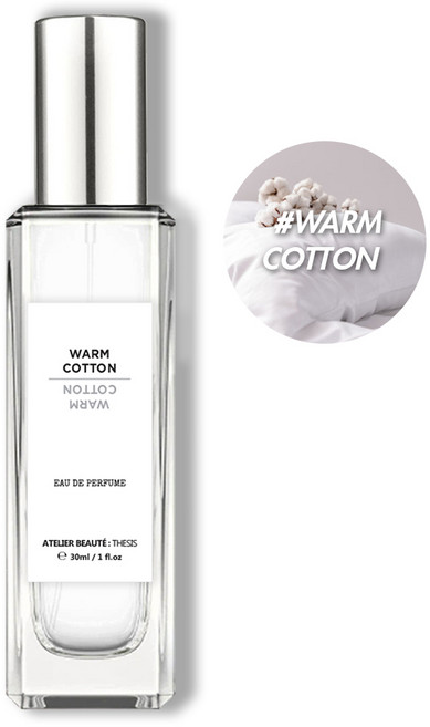 떼시스 웜 코튼 깨끗한 비누향 데일리 포근한 코튼 무드 니치 향수 오드퍼퓸, 웜 코튼 30ml, 1개, 30ml
