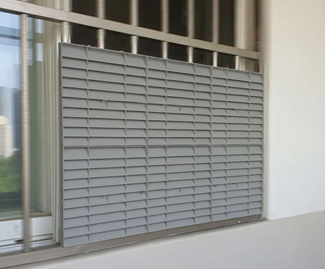 모다리빙 국내산 방범창 통풍 블라인드 사생활 보호 창문가리개, 그레이, 10개