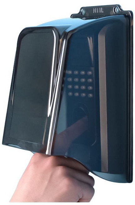 도어락 햇빛가리개 레인커버 가림막 번호키 방수 케이스 덮개 N11L 그레이 쉐이드, C. N11L 회색 + 베이스, 1개, C. N11L 회색 + 베이스