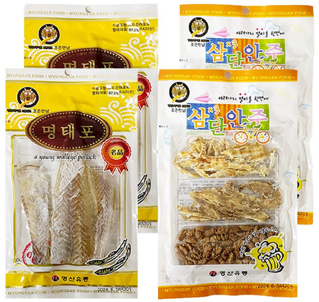 명산유통 조은만남 명태포30g(노가리) 삼단 안주70g, 2세트, 100g