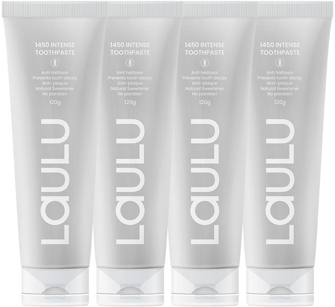 라울루 고불소 입냄새구취 충치예방치약, 4개, 120ml