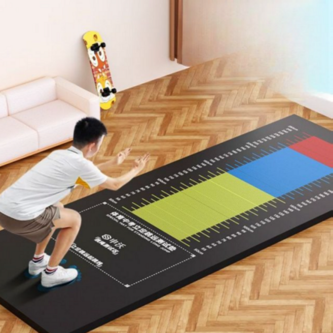 제자리멀리뛰기 매트 체육 측정 측정기 학교 제자리 육상 기록