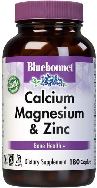 블루보넷 뉴트리션 칼슘 마그네슘 플러스 아연 180정, 2팩 - 쿠팡