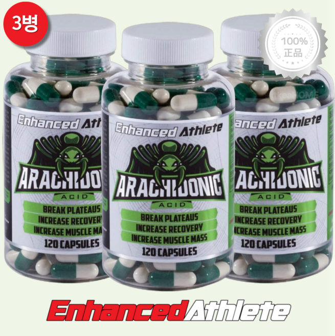 [3병] 인헨스드 아라키돈산 120캡슐 근육 근력 보충제 Arachidonic acid, 120정