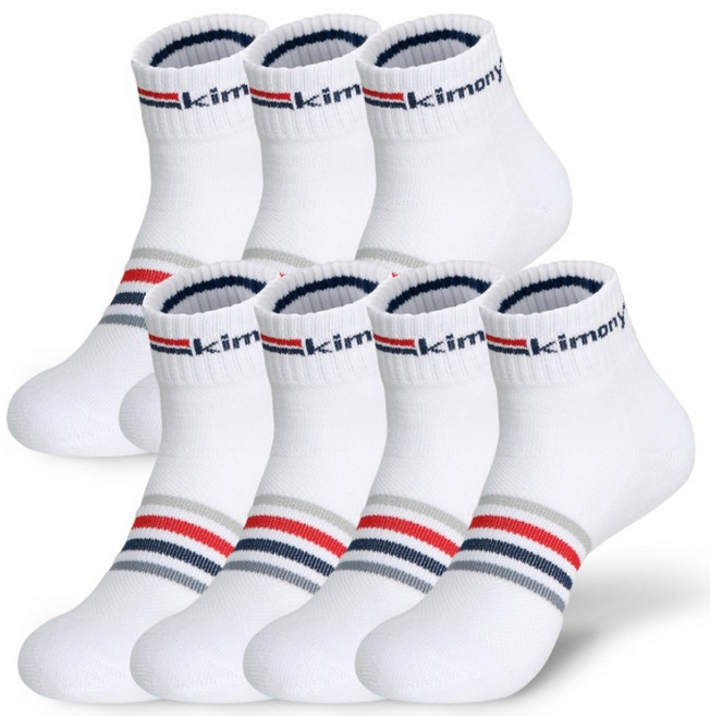 키모니 30수 남성 고급 스포츠양말 KSS501 7족세트, 7개