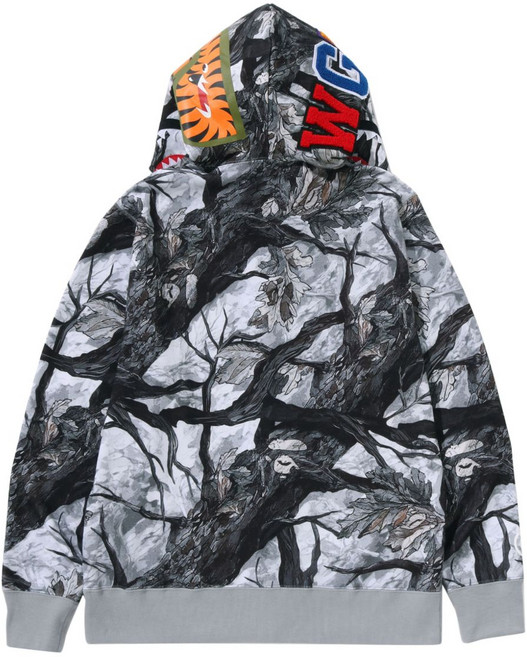 베이프 트리 에지 카모 샤크 후드 집업