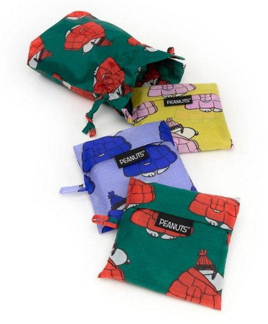 국내백화점 바쿠 에코백 백 휴대용 장바구니 접이식 시장가방 Puffer Snoopy 3종 세트 가방 보부상백 (BK파우치증정)