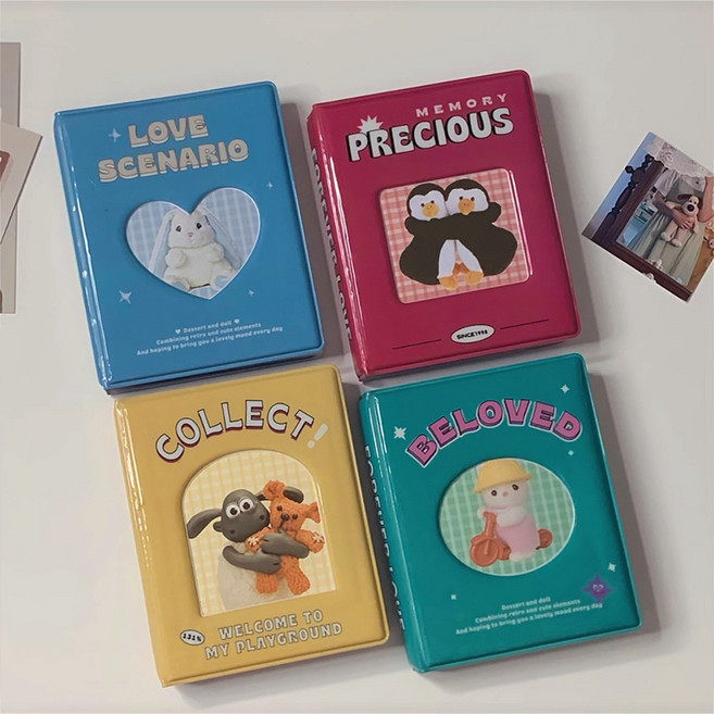 포토카드 포카 앨범 콜렉트북 콜북 카드 72매, 그린