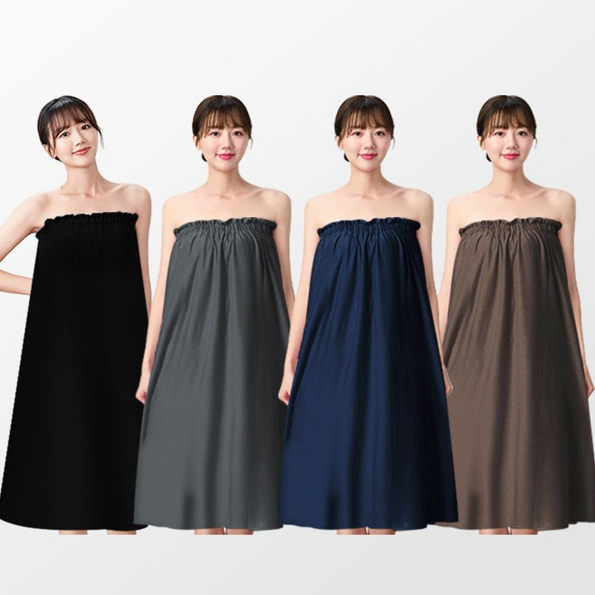 뷰티링크 빅사이즈 치마형 마사지가운 에스테틱 호텔 사우나 피부관리실 피부샵 한의원, 빅사이즈 차콜, 1개