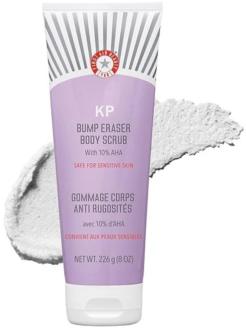 미국직배송/울퉁불퉁 닭살(팔뚝살)피부용 바디스크럽 First Aid Beauty KP Bump Eraser Body Scrub Exfoliant 10% AHA[226g-1개], 2개, 226g - 쿠팡