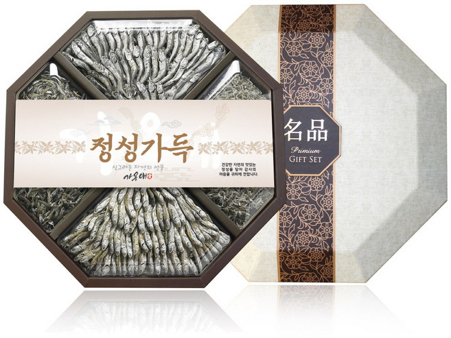 [가온애] 팔각지함 멸치 선물세트 1호, 1박스