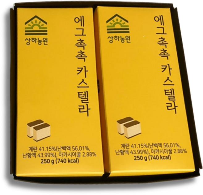 상하농원 에그촉촉 카스텔라 오리지널, 2개, 250g