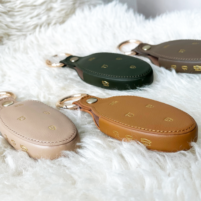 르보 조약돌 차키 케이스 현대 그랜저 싼타페 투싼 코나 가죽 키커버 1+1, 에토프, 5버튼