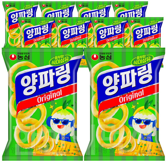 농심 양파링 오리지널, 50g, 10개