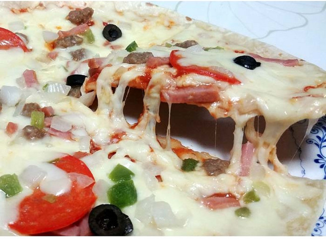 안주세상 씬 피자 불고기 고르곤졸라 콤비네이션 10인치, 360g