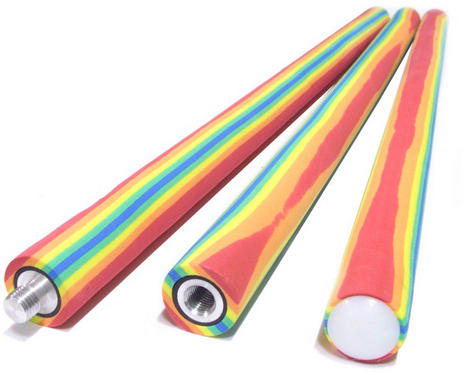 무스포 조립식 무지개 스폰지 3단 봉, 1개