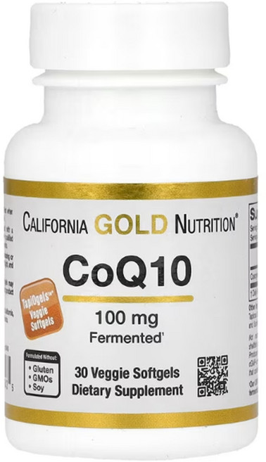 [1+1] CGN 캘리포니아골드뉴트리션 coQ10 USP 100mg 30 베지 소프트젤 코엔자임큐텐 코큐텐 큐텐 고약사 약들약 2개, 30정