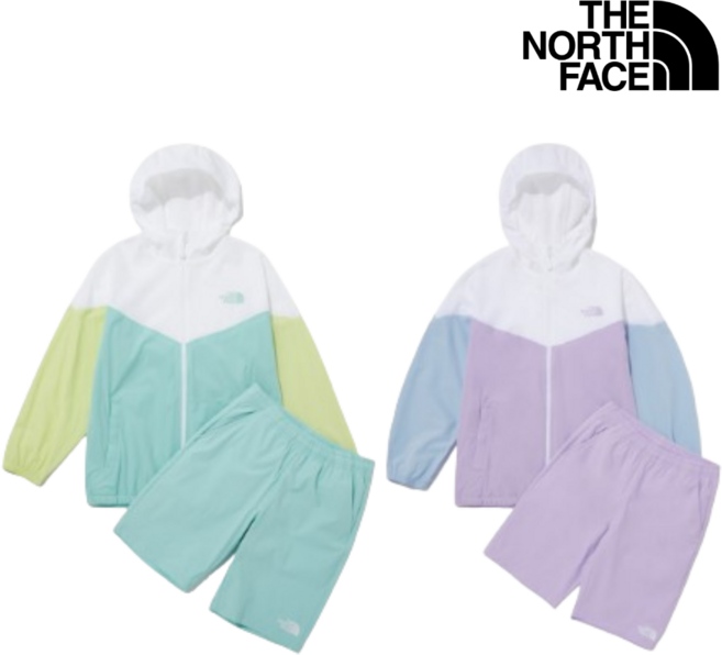 [매장발송] 노스페이스 키즈 상하세트 어린이 초등학생 데일리 캐주얼 집업 반바지 트레이닝 상하복