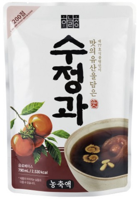 하늘청 수정과 790ml 식혜 전통수정과, 1개