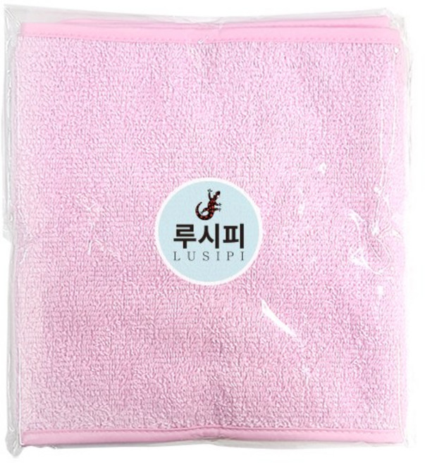 루시피 국산 면 헤어 사각 터번 - 흰색, 1개