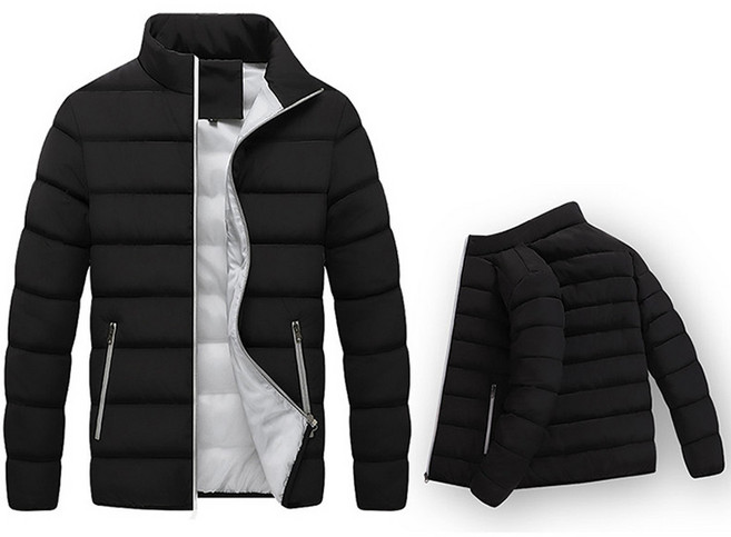 빅사이즈 남성 경량패딩 패딩점퍼 캐주얼 겨울 누빔패딩 지퍼 보온 방한 숏코트 남성 경량패딩 보온과 패션을 겸비 대학생패딩 잠바