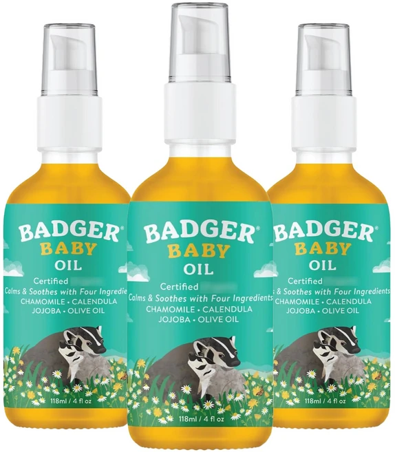 뱃저 어린이 캐모마일 카렌듈라 호호바 올리브 오일, 118ml, 3개 - 쿠팡