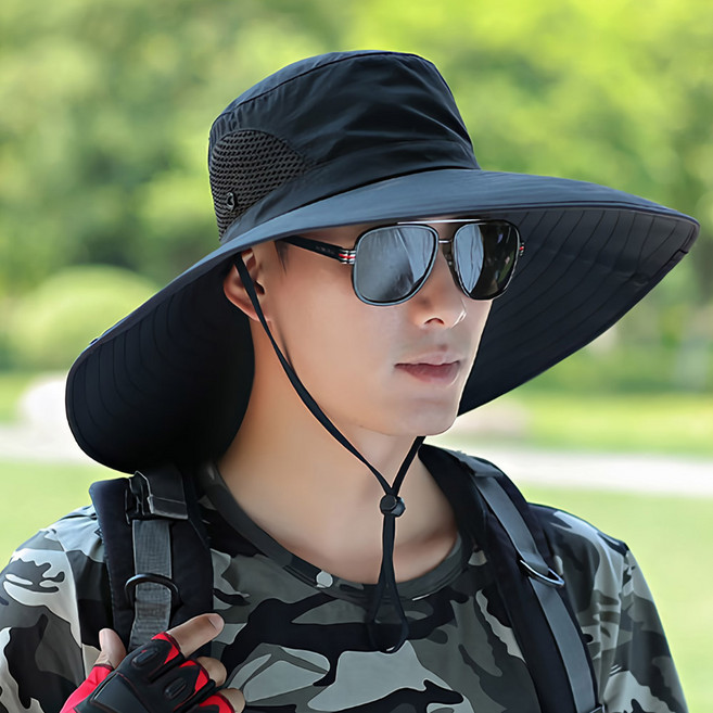와이드 사파리모자 자외선차단 등산모자 챙넓은모자 그늘막모자 캠핑모자 벙거지모자