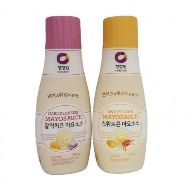 300g 피자 갈릭치즈 스위트콘 마요소스 청정원 소스