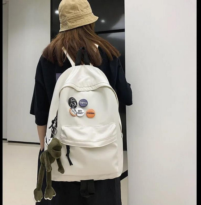 潮牌男士雙肩包簡約大容量旅行背包