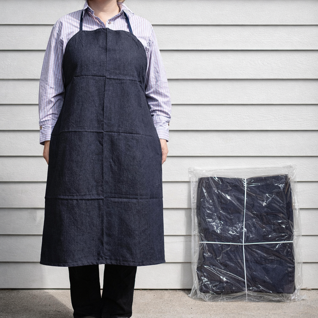 DS 두손 작업용 청앞치마 용접 공방 데님 작업 목공용, 10개, DS 두손 청앞치마