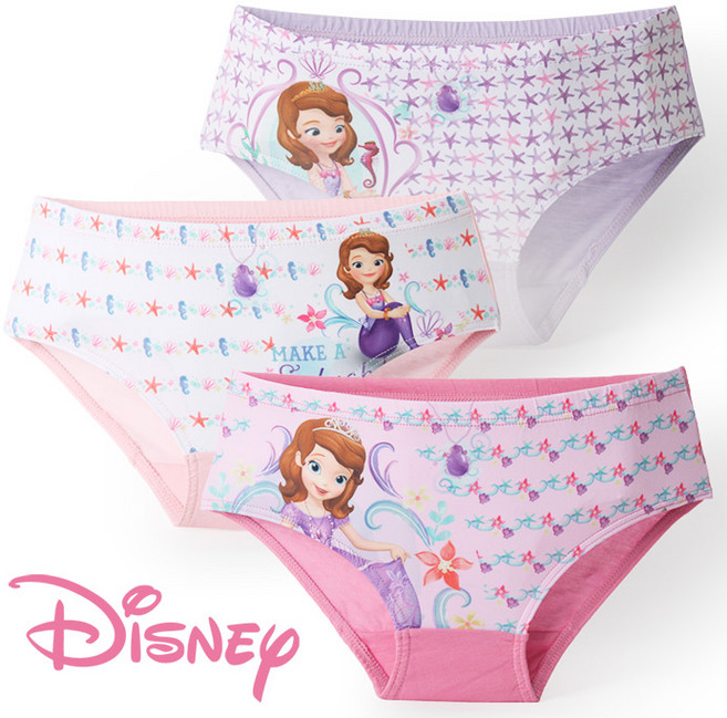 디즈니 소피아인어공주 여아용 아동팬티 3매 여아팬티 아동속옷 여아속옷 겨울왕국