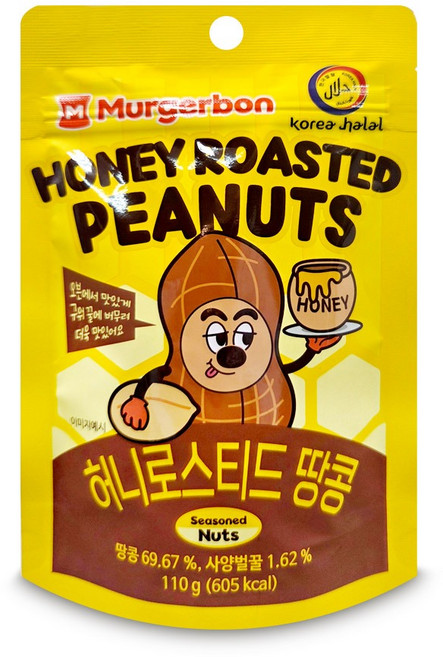 머거본 허니로스티드 땅콩 110g, 1개