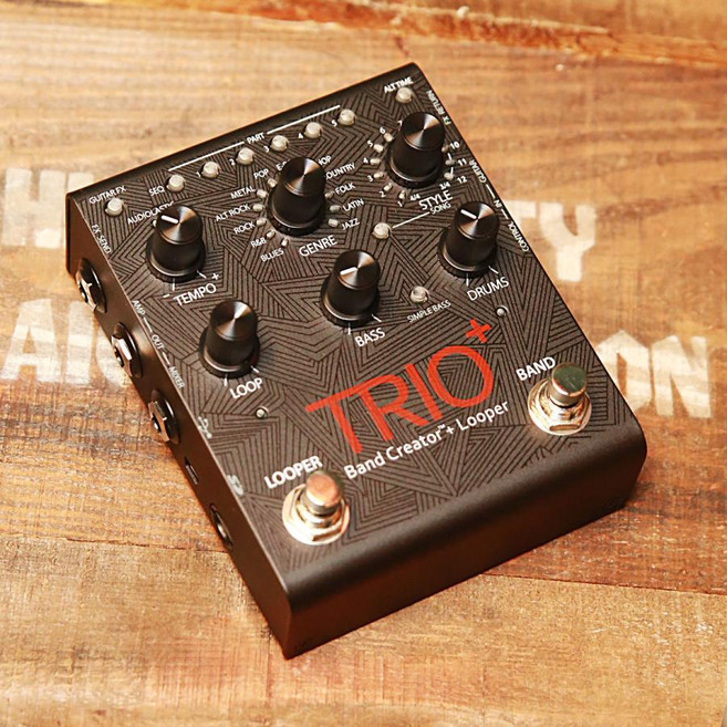 DigiTech 디지텍 TRIO+ 트리오 플러스 이펙터 기타 페달, 1개