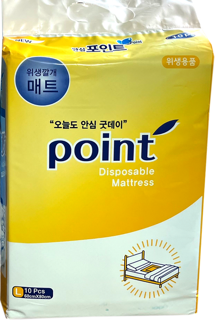 안심 포인트 다용도 매트 위생깔개 20팩 최근제조, 100개