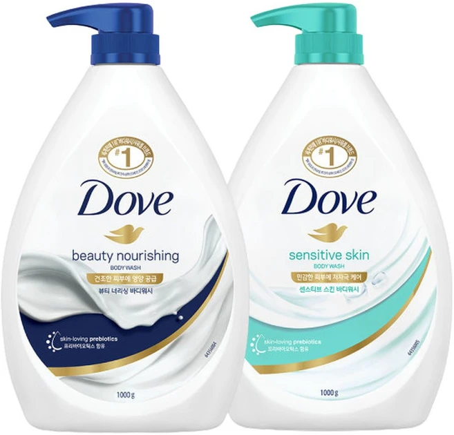 바디워시 뷰티너리싱 1L + 센스티브 스킨 1L, 2개 - 쿠팡