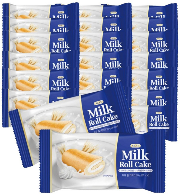 촉촉한 밀크 롤케이크, 21개, 20g