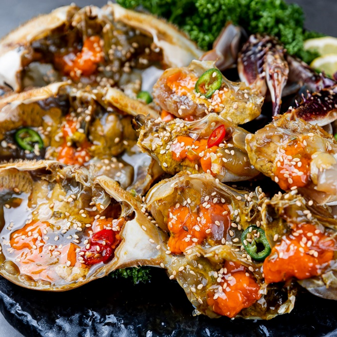 [게장명가] 연예인도 극찬한 간장게장 연평도 알배기 암꽃게 간장게장 양념게장, 5개, 2kg