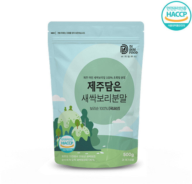 제주담은 새싹보리분말 500g x 4팩, 4개