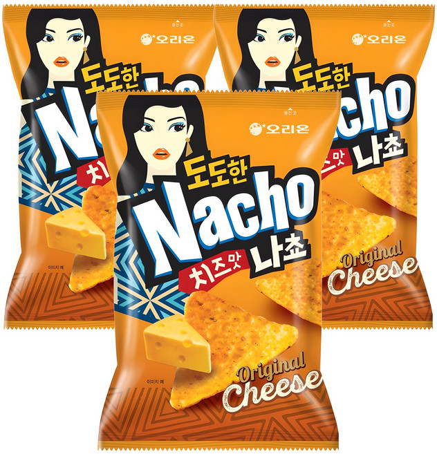 오리온 도도한 나쵸 치즈맛, 155g, 3개