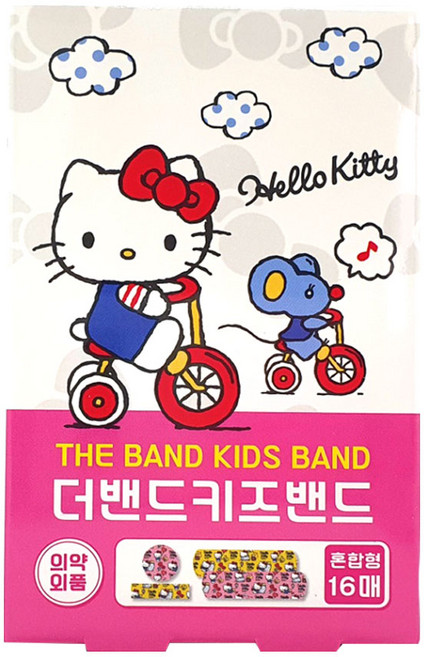 아텍스 헬로키티 더밴드 키즈밴드 (혼합형) 16매, 16개입, 1개