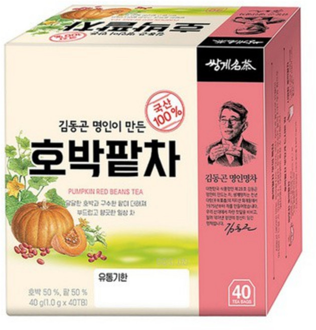 쌍계명차 호박팥차, 1g, 40개입, 1개