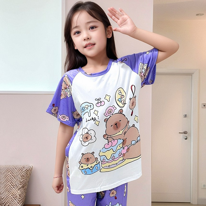 카피바라 어린이잠옷 주니어 여름파자마 키즈잠옷