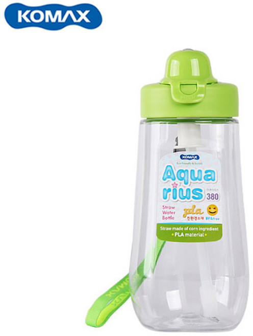 코멕스 아쿠아리스 어린이물통 380ml 빨대물통 아기물병 (+세척솔)