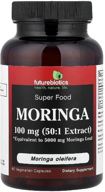 퓨처바이오틱스 모링가 100mg Moringa 베지캡슐 60정, 1개 - 쿠팡