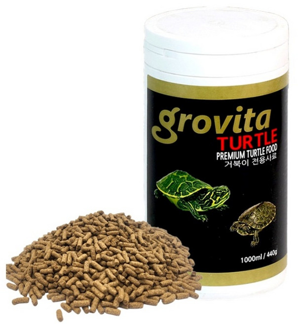 그로비타 거북이 전용사료, 440g, 1개