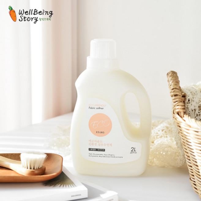 맑은나라 에코라운드 섬유유연제 2L, 2개